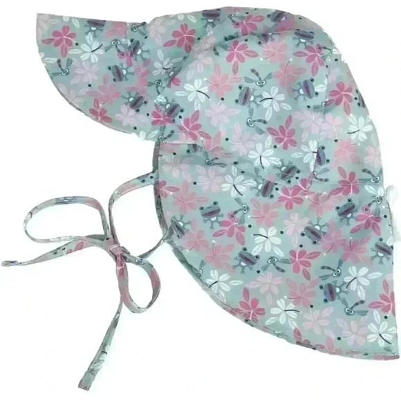 2 Brand New Baby Sun Hats and Bamboo Washcloth set (6) 1-2yrs - Picture 3 of 8